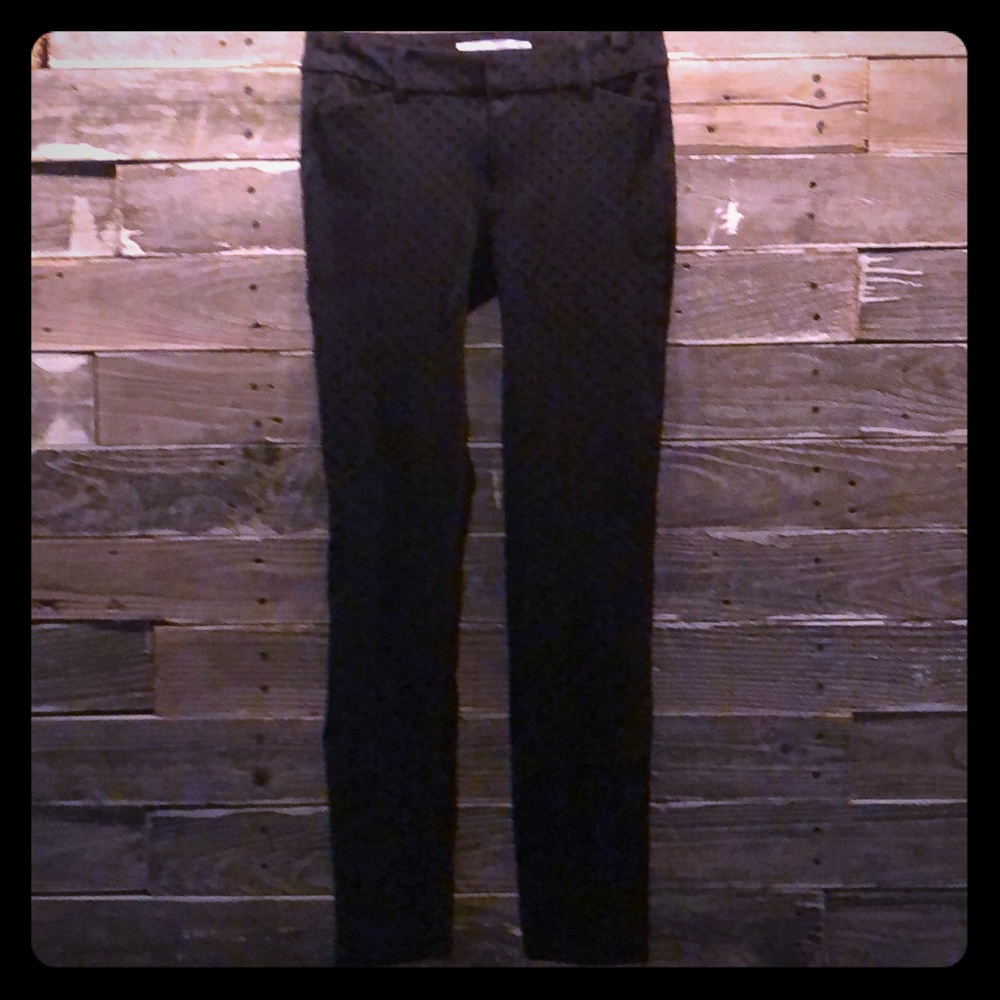 Black poka dot slacks